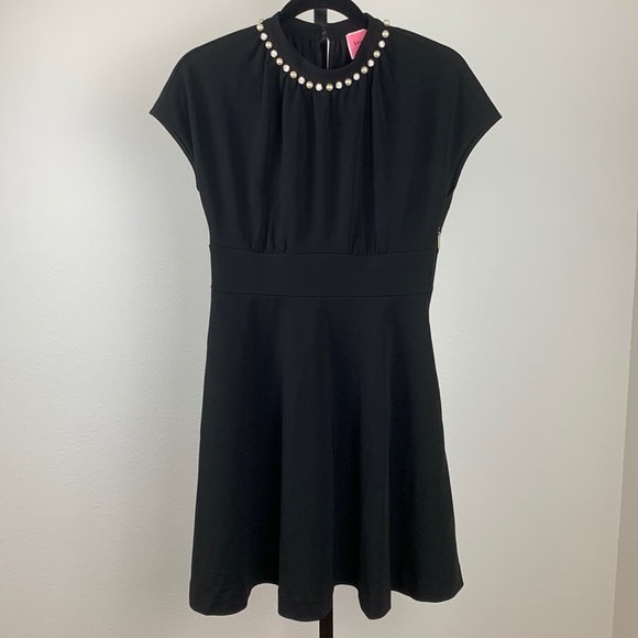 Kate Spade Pearl Pave Black Dress, Sz 4 - Picture 2 of 11